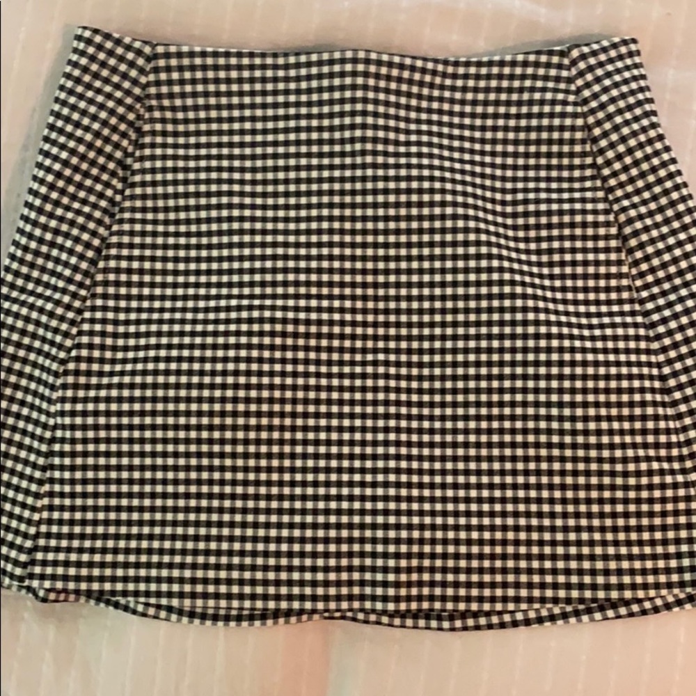 Urban outfitters checkered mini skirt